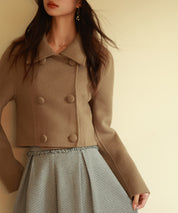 ダブルボタンショート丈チェスターコートsdpps23009