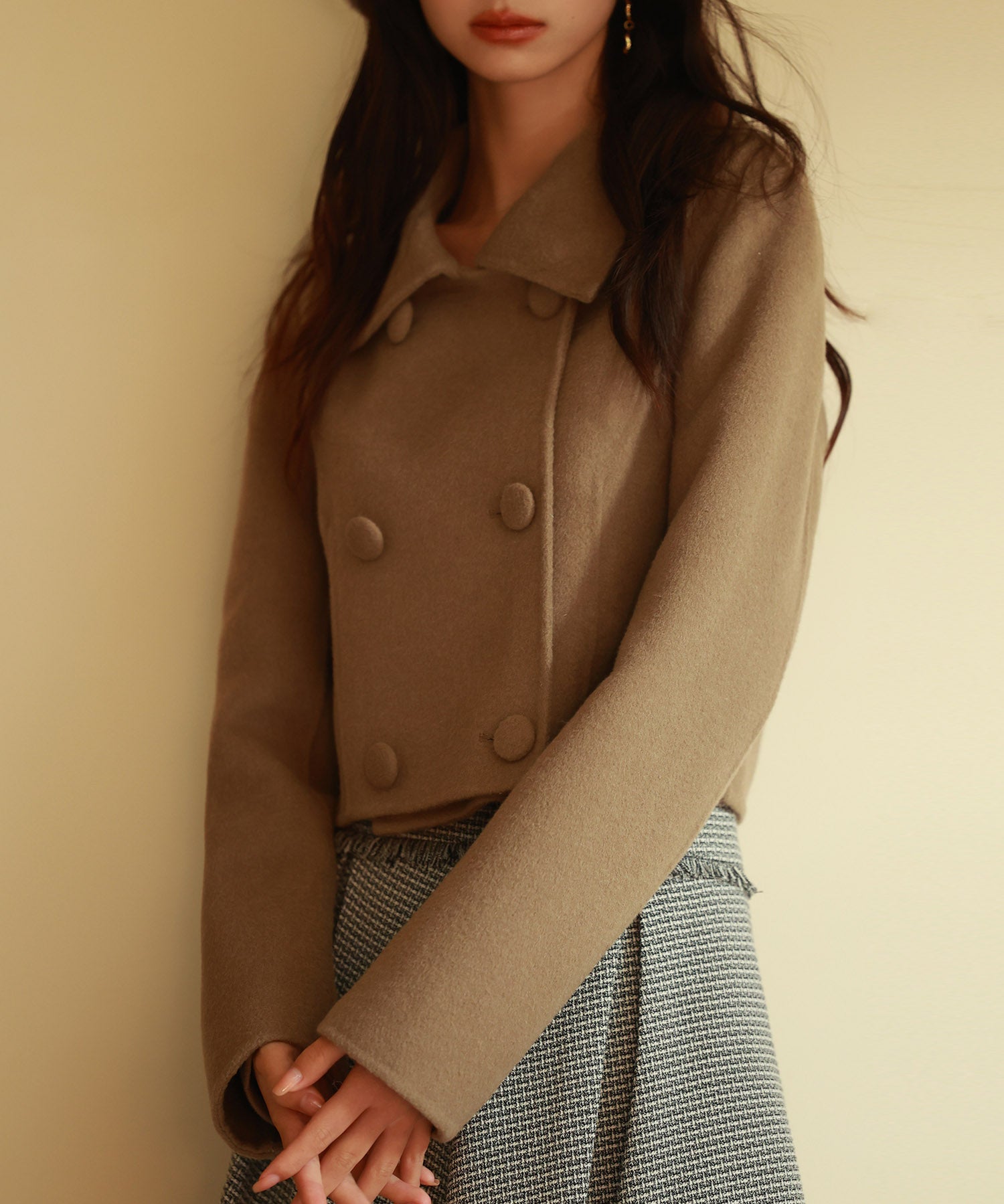 ダブルボタンショート丈チェスターコートsdpps23009