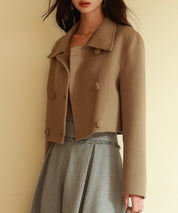 ダブルボタンショート丈チェスターコートsdpps23009