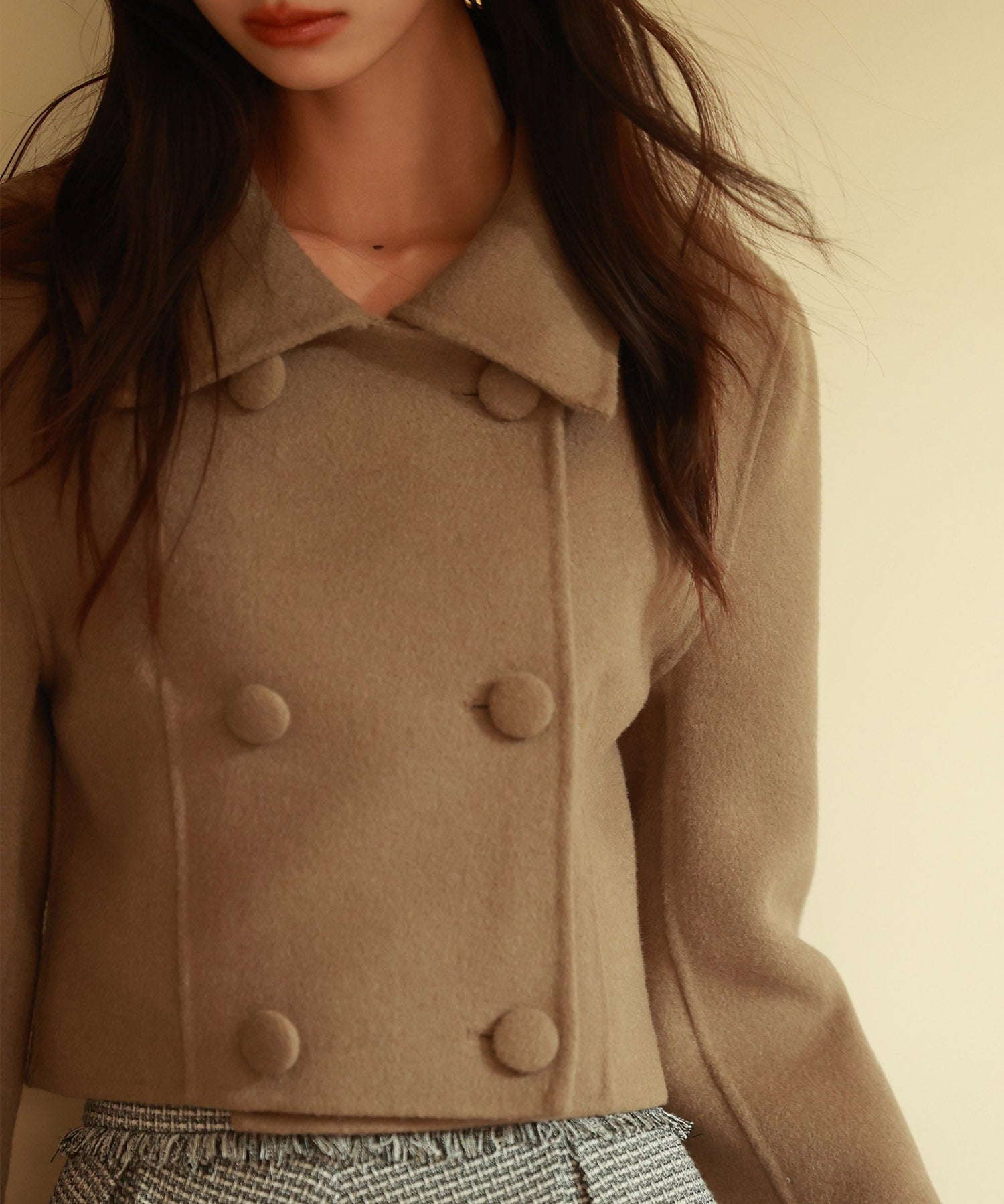 ダブルボタンショート丈チェスターコートsdpps23009