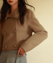 ダブルボタンショート丈チェスターコートsdpps23009