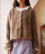 モコモコショート丈ボア生地コートsdpps23014-103-17