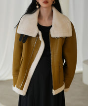 フェイクレザーエコムートンブルゾンsdpps23024