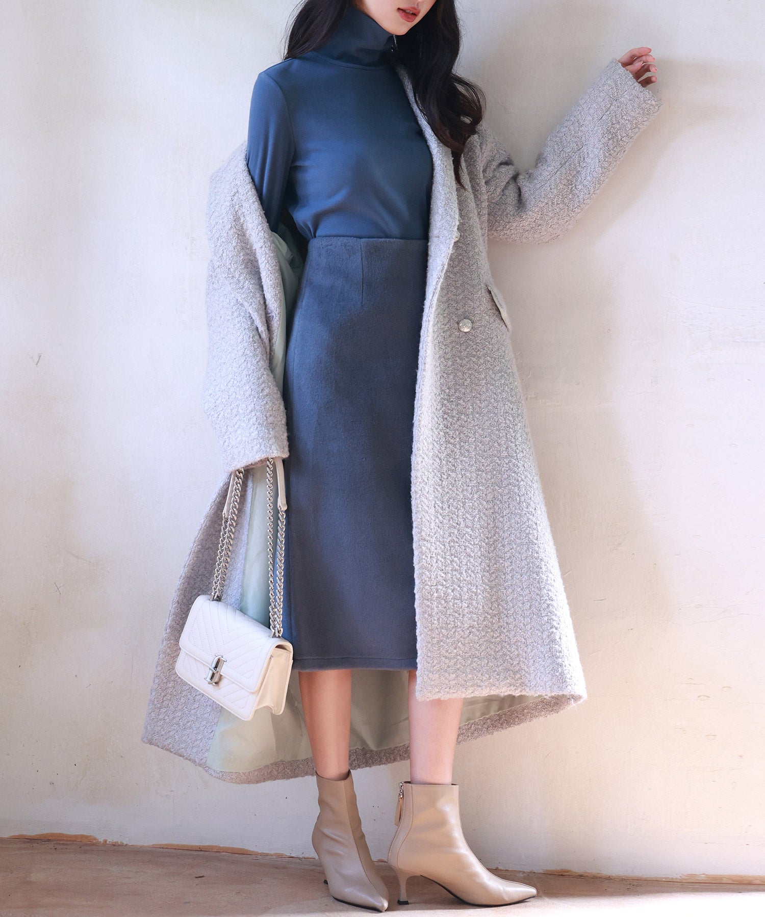 暖かいフリースハイネックトップスsdprd001h