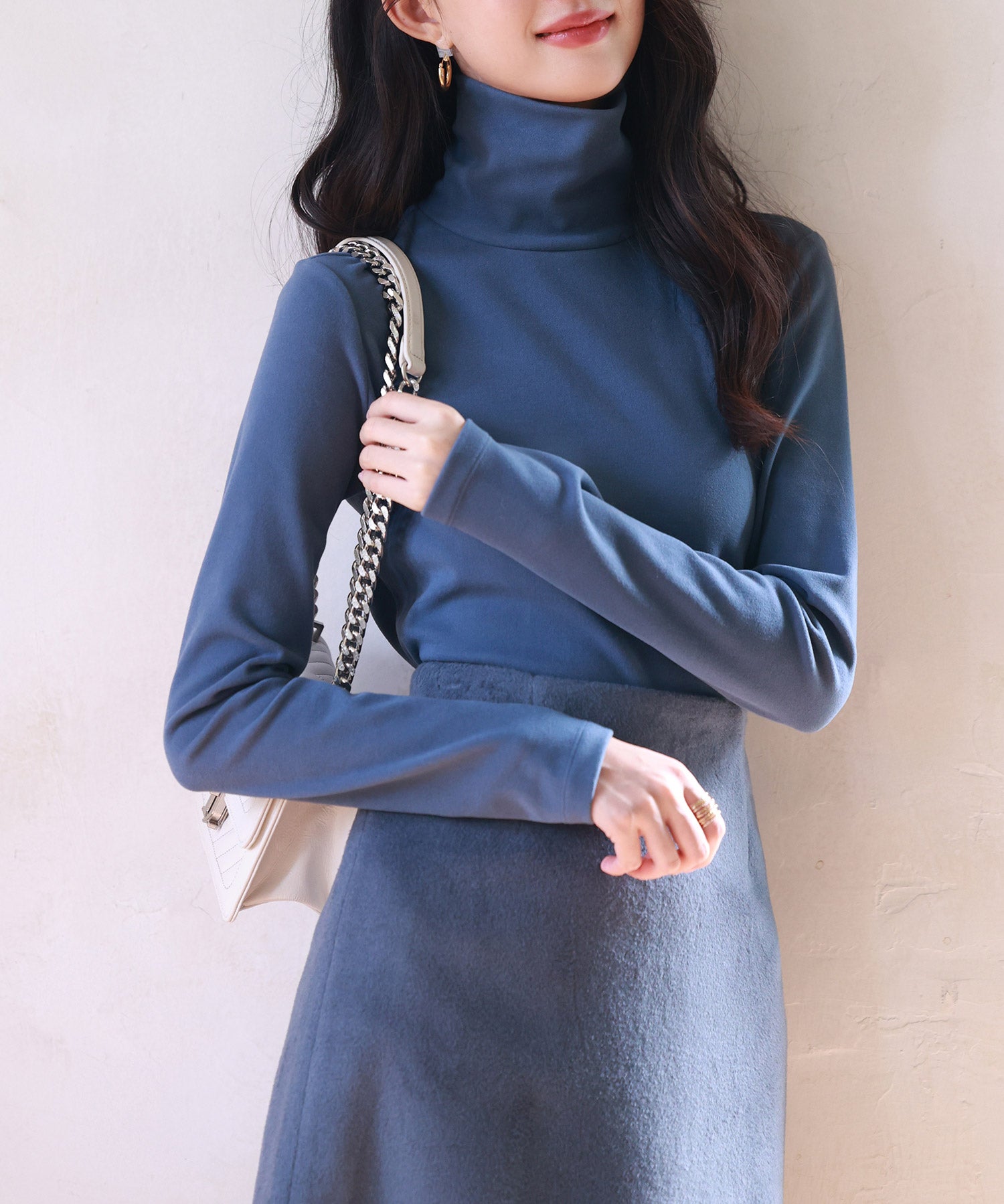 暖かいフリースハイネックトップスsdprd001h