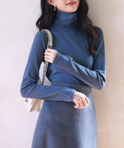 暖かいフリースハイネックトップスsdprd001h