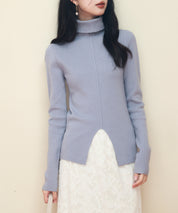 タートルネックニットプルオーバーsdpxyf2990 グレー