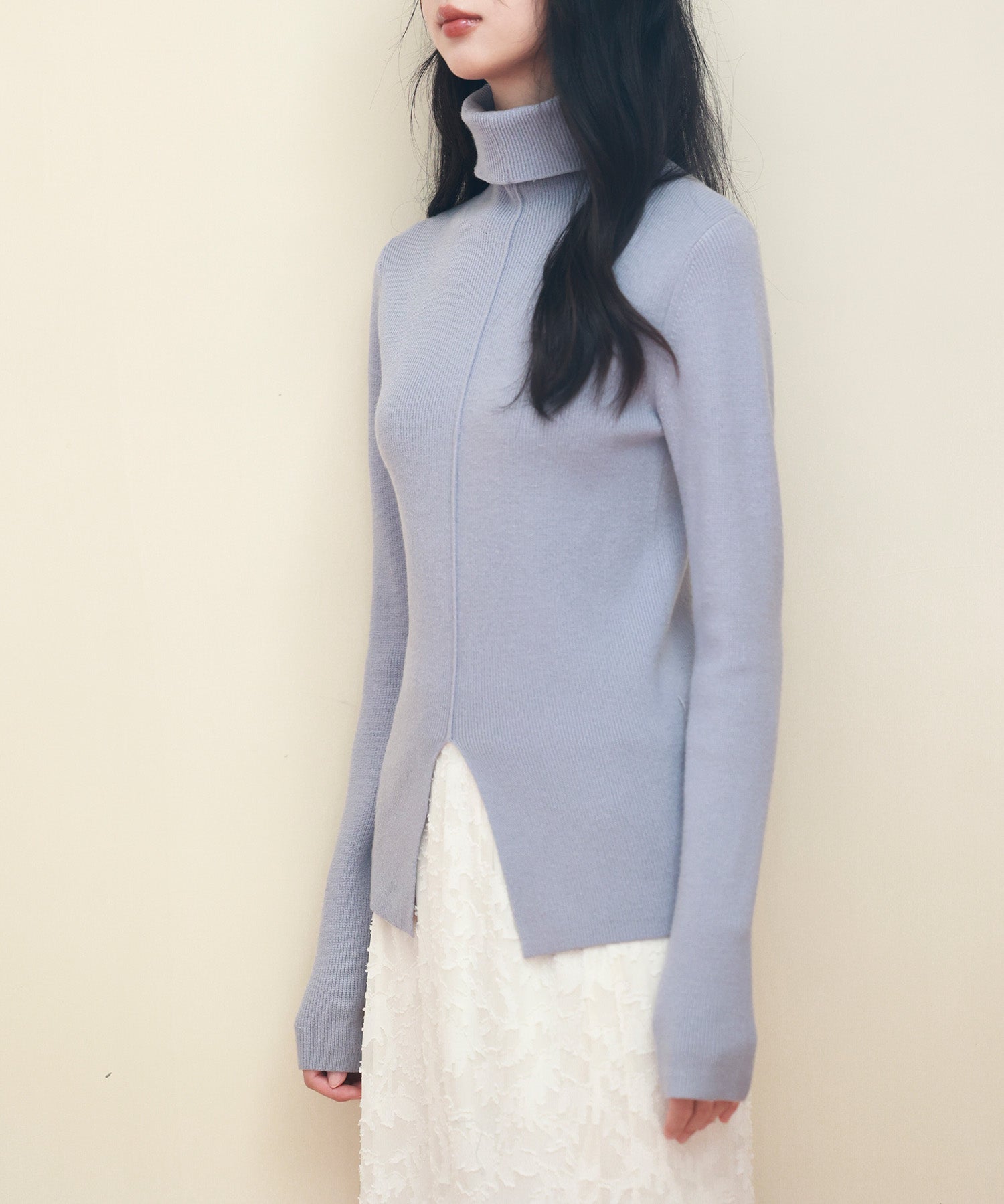 タートルネックニットプルオーバーsdpxyf2990 グレー