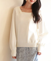 【2way】アシメトリーネックニットプルオーバーsdpxyf3007