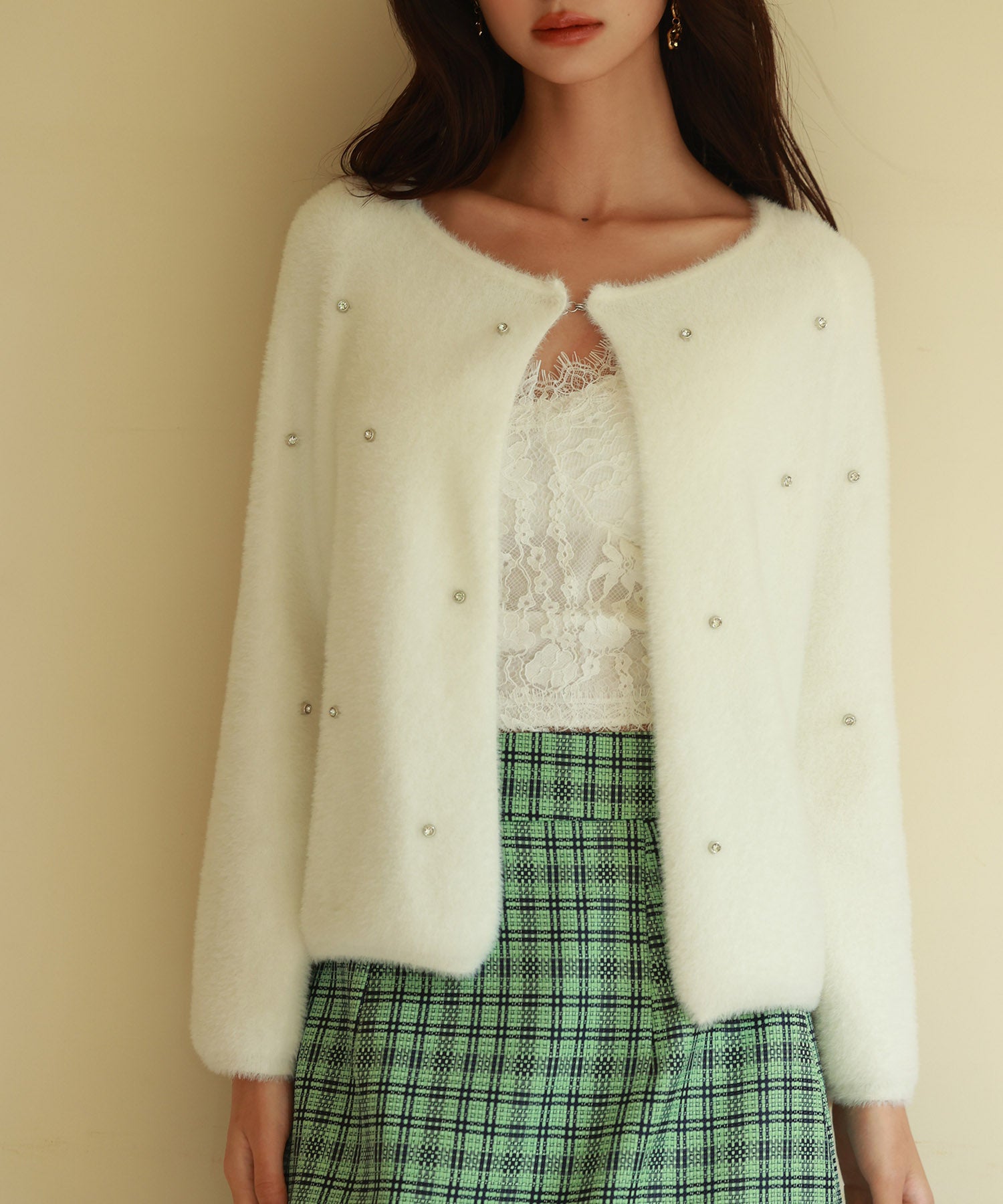 定価6.5万 デイジーリン FOXEY セシル エンジェルヘアニットカーディガン 定価6.5万 デイジーリン FOXEY セシル エンジェルヘアニット