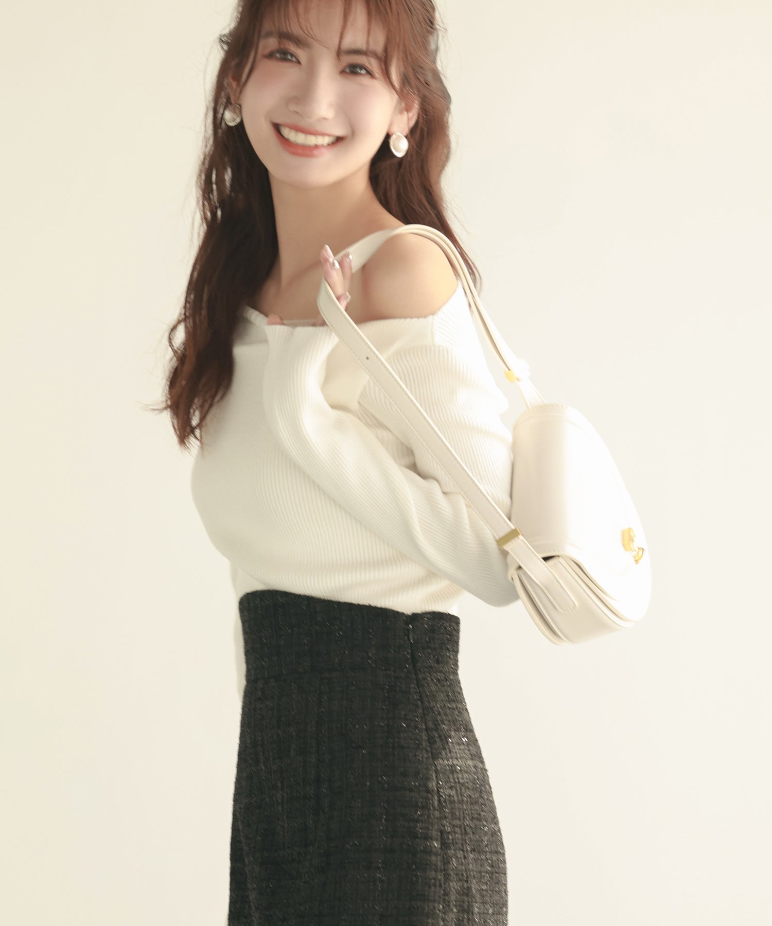 イレギュラーネックニットプルオーバーsdpxyf7042 ホワイト – [公式