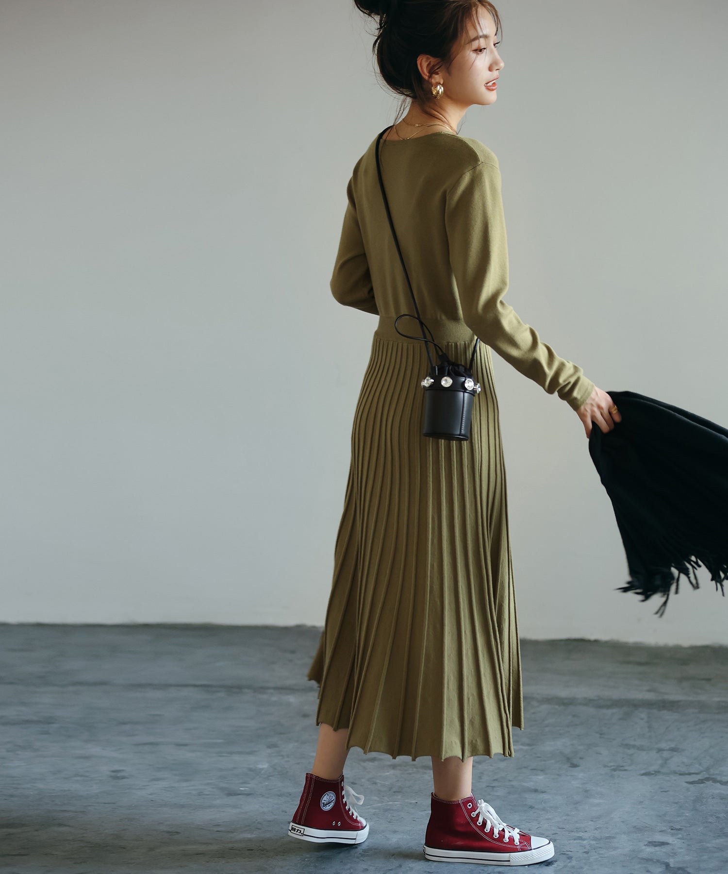 Yuni グリーン ロングワンピース Fサイズ Yuni グリーン ロングワンピース Fサイズ yuni（ユニ